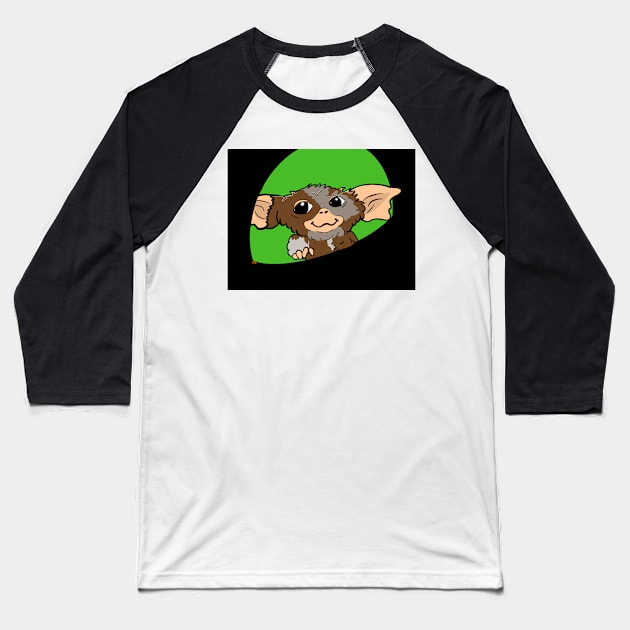 Gizmo Baseball T-Shirt by ShebesCoolStuff 